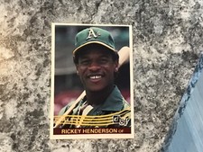 1984 Donruss Rickey Henderson #54 Athletics NICE