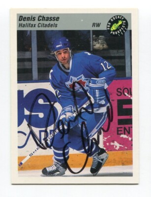 1993 Classic Pro Denis Chasse Signed Card Hockey Autograph NHL