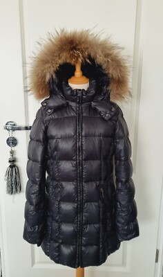 Eddie Pen Baxter Daunenjacke Daunen Jacke Mantel Echt Fell Pelz Gr