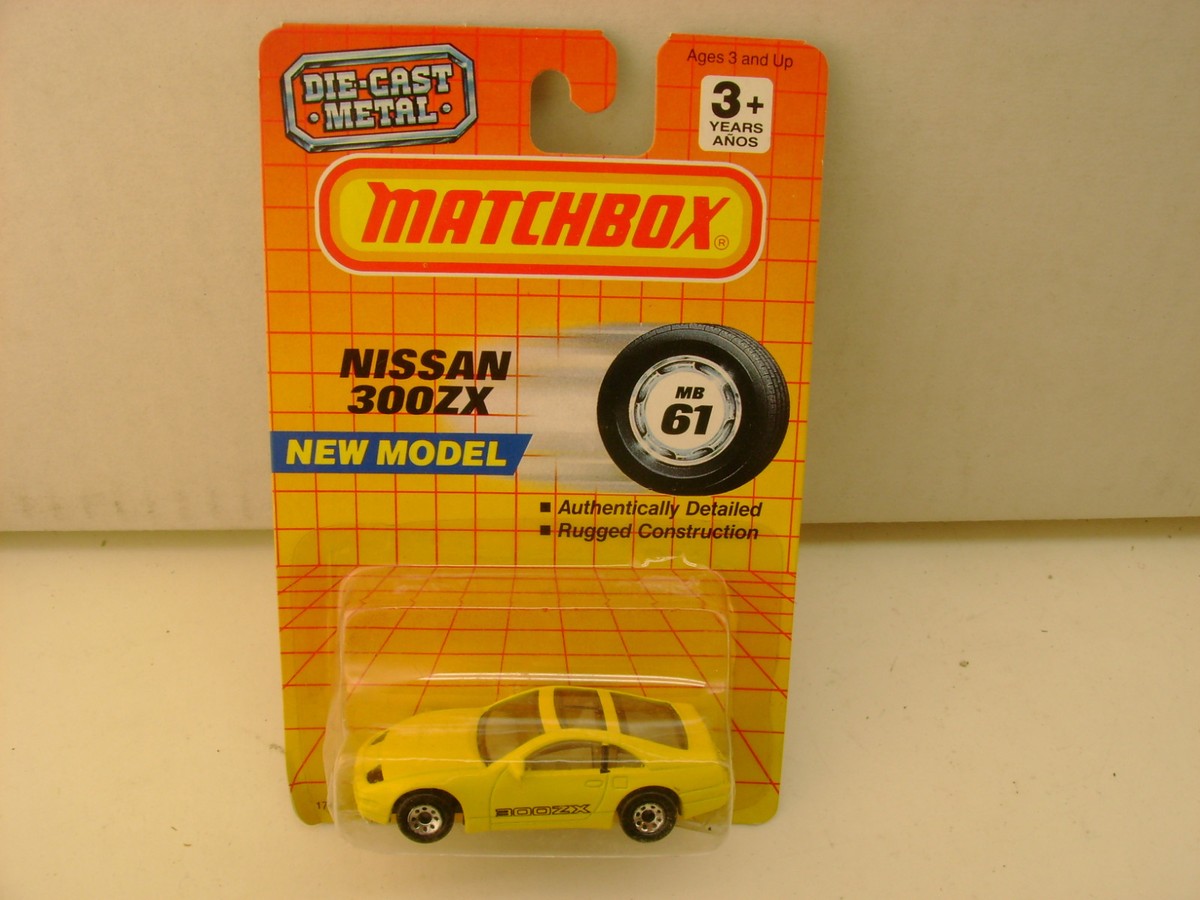 1990 MATCHBOX SUPERFAST #61 MB61 YELLOW NISSAN 300ZX NEW ON CARD