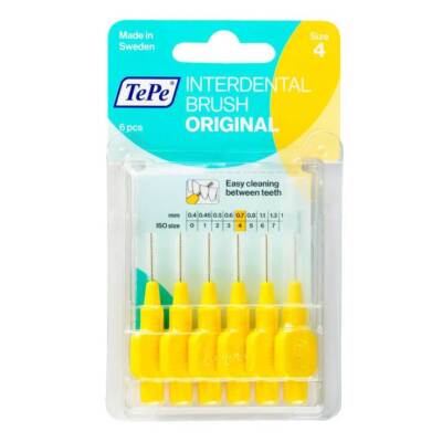 Tepe Interdentalbürste 0,7mm gelb · 6 St · PZN 07641328