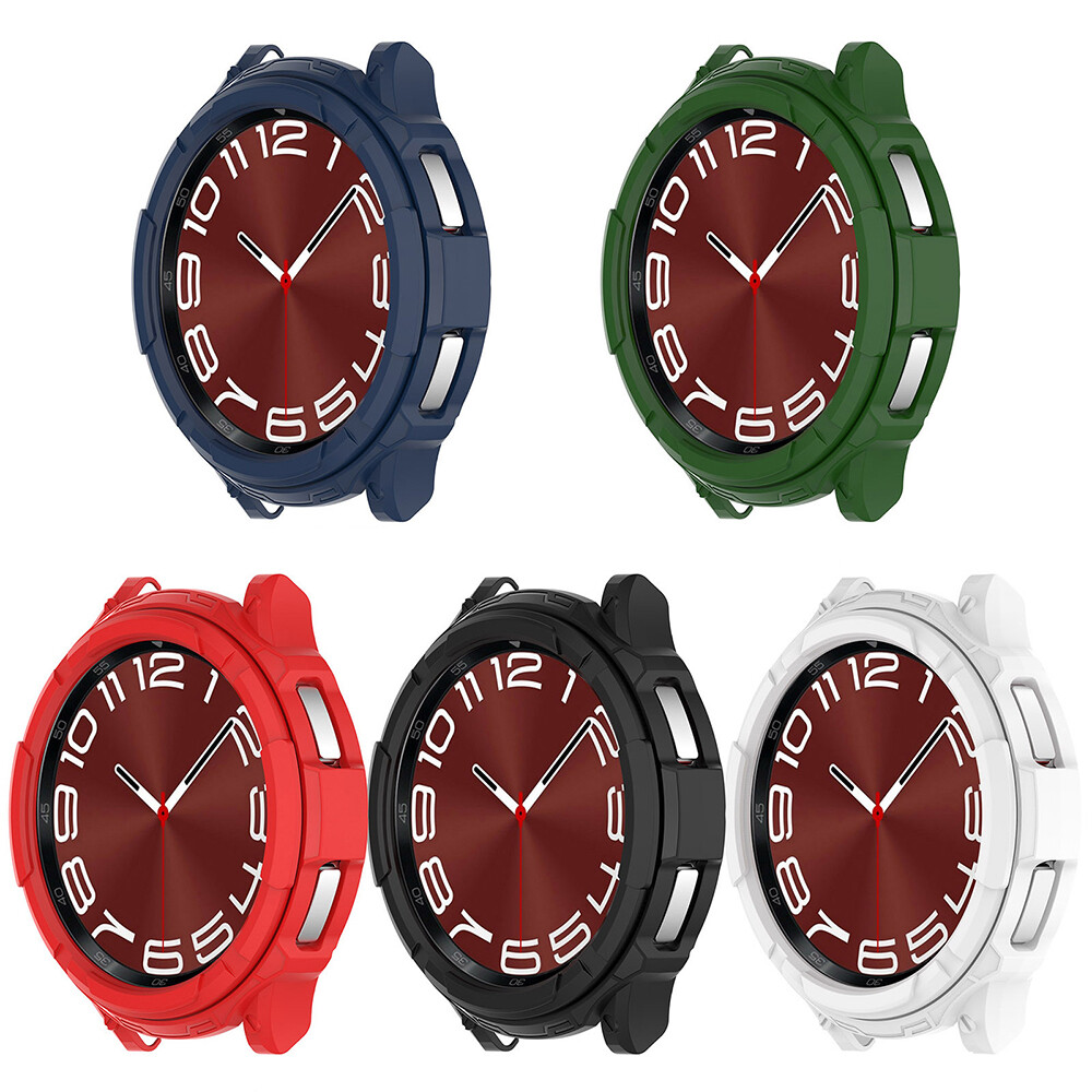 47/43mm TPU Screen Protector Skin Cover with Ring Frame Case  -image