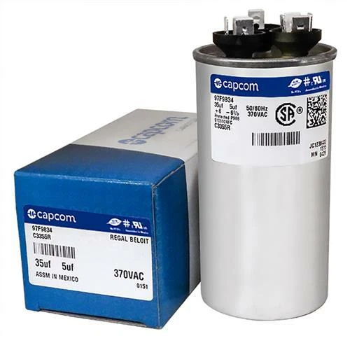 Lennox Ducane Replacement 35/5 uf MFD x 370 VAC # 97F9834 Genteq GE Capacitor