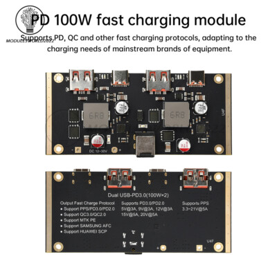 PD 100W Multi-protocol Intelligent Fast Charging Module Support QC SCP AFC VOOC