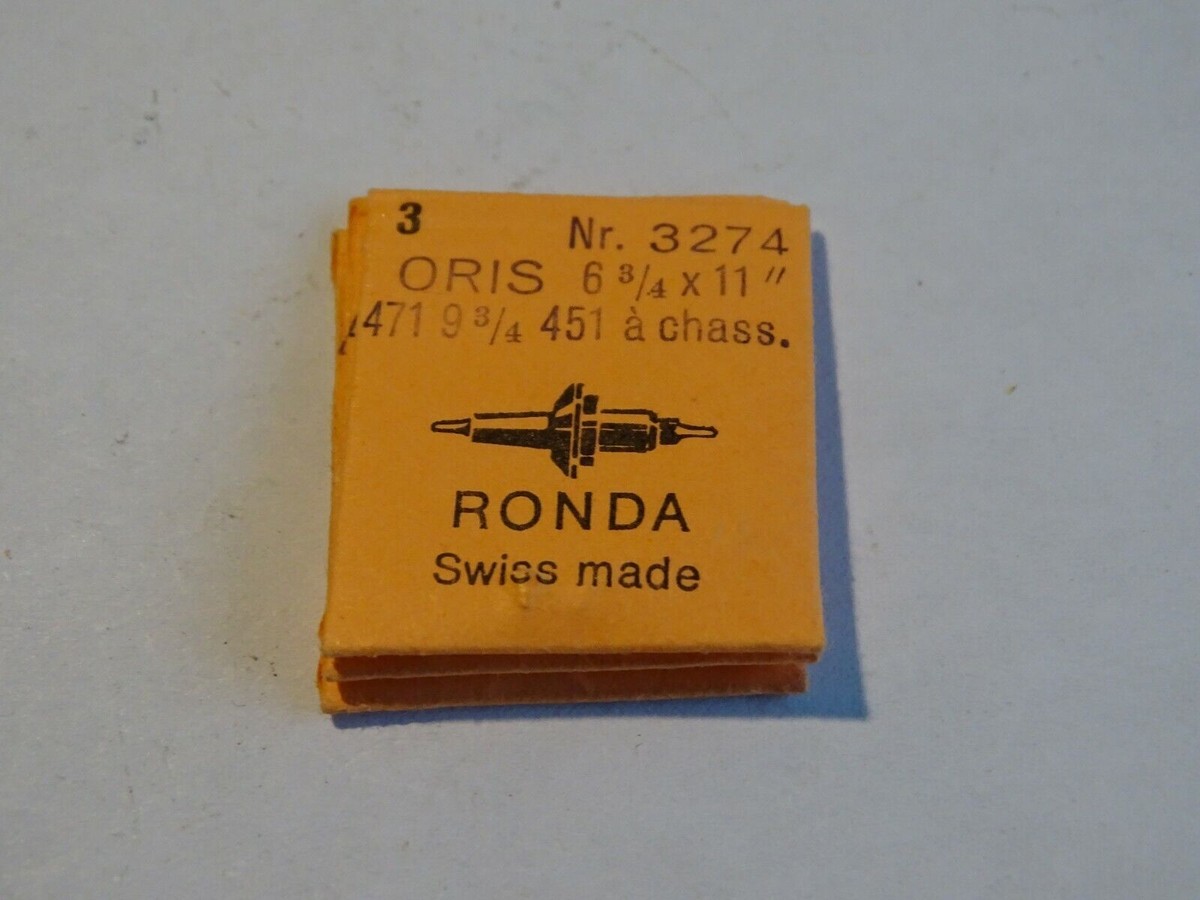 Axe De Balancier Pour Montre Oris 9 3/4 451 - 10 1/2 461 - Marque RONDA - Neuf