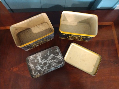2 Vint Crayola Crayons Metal Tin An-Du-Septic Dustless Crayon Binney Smith - Picture 2 of 5