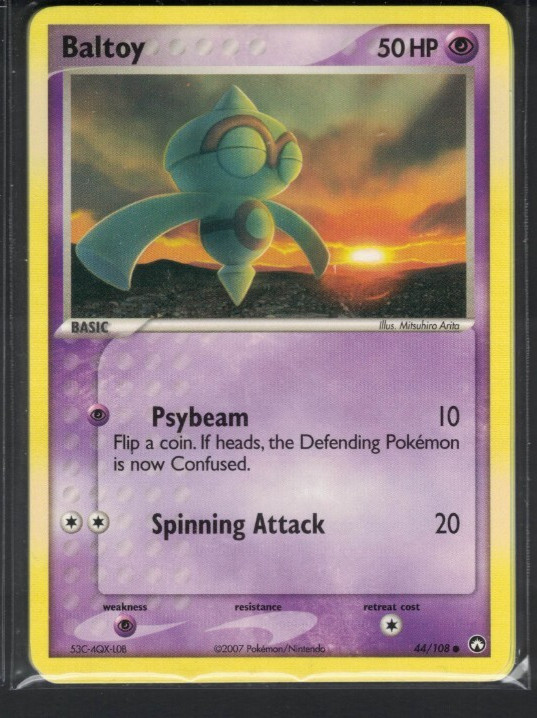 Pokemon EX Power Keepers Baltoy 44/108 Common NM