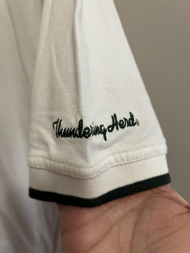 Marshall Thundering Herd Men’s Polo Shirt Medium 100% Cotton New With Tags  - Picture 4 of 11