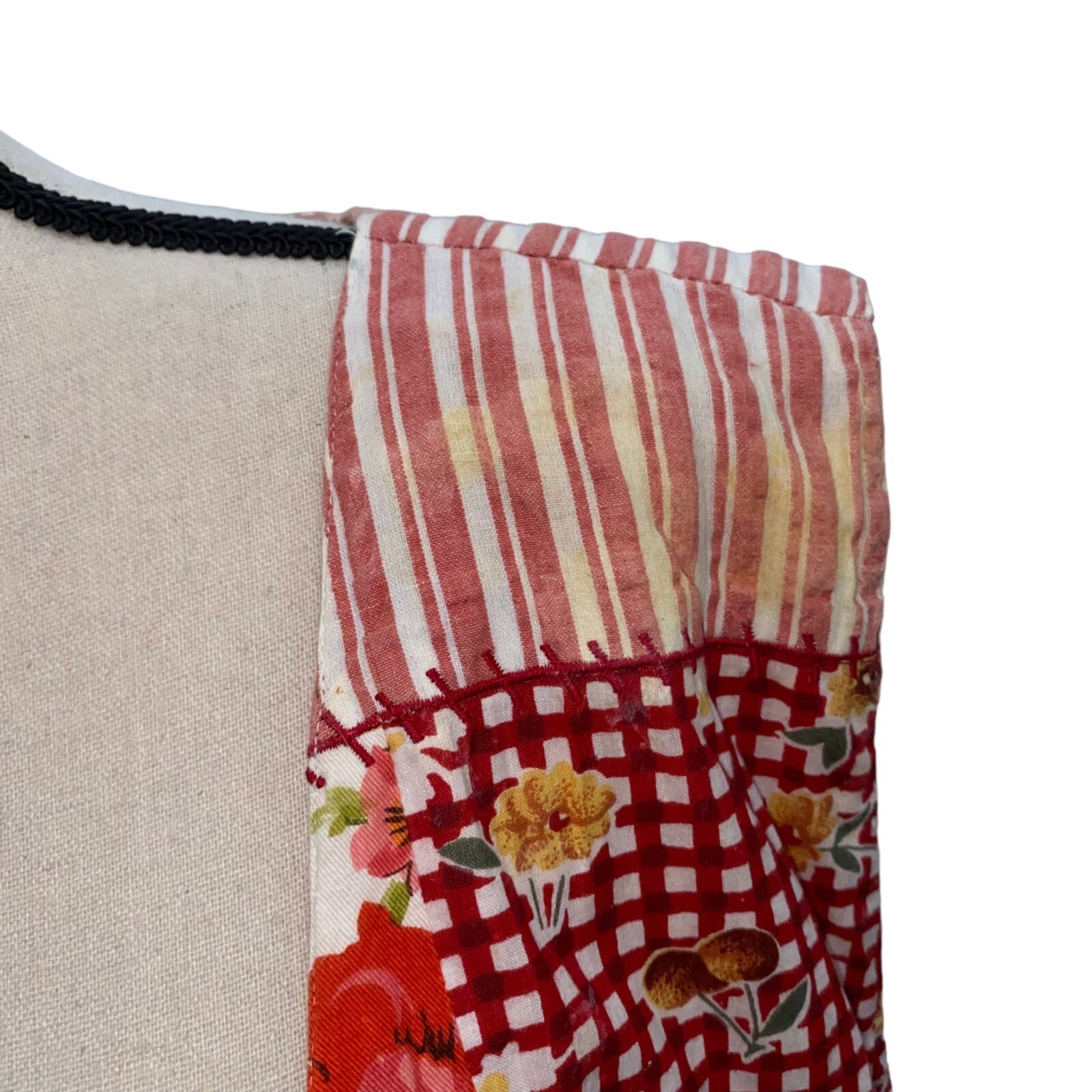 Handcrafted patchwork vest - image 2