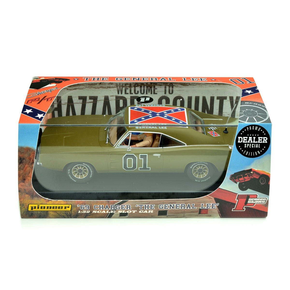 Pioneer P162-DS General Lee Dodge Charger Army Green Dealer