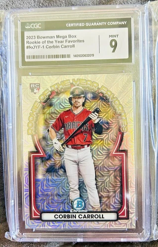 2023 Bowman Chrome Mega Rookie of the year Fav #ROYF-1 Corbin Carroll CGC9 