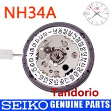 Genuine 24 jewels Left Hand NH34 NH34A GMT Date Automatic Mechanical Movement