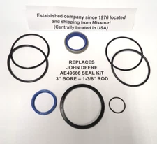 AE49666 John Deere Replacement Seal Kit for 3" Bore 1-3/8" Rod