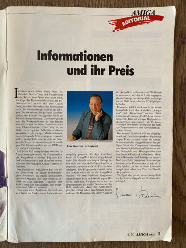AMIGA WELT 4 / 90 - La revista para AMIGA - usuario - Imagen 3 de 11