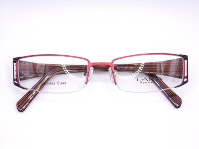 Taka Eyewear T2642 Black/Red(MBK) 51 17 135 Eyeglasses Frames(Damaged Demo Lens)