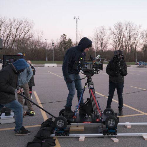 PROAIM Quad Plus Film Camera Doorway Dolly with Bazooka, 100mm Bowl Riser - Picture 3 of 9
