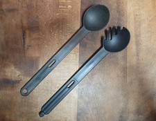 Tupperware 1970+1971 Combinette Salatbesteck Spaghetti Zange Griffbereit  30 cm