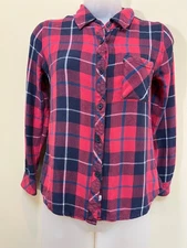 Rails Hunter Plaid Flannel Shirt Women’s Size XS Red Black