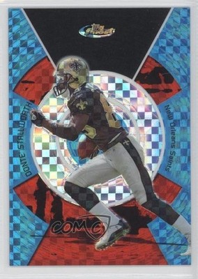 2005 Topps Finest Blue X-Fractor 67/150 Donte Stallworth #96 0a1