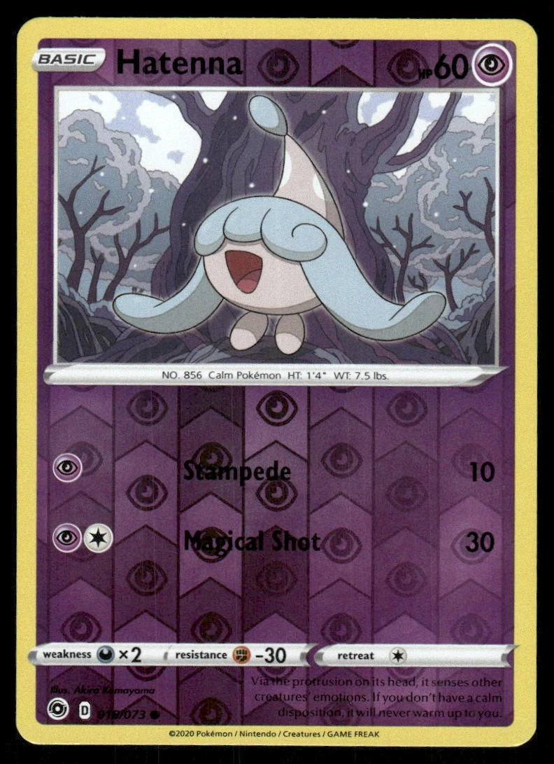 how much is a hatenna pokemon card worth 2021 Pokmon Black Star Promos Holo SWSH040 CGC 8 NM/Mint  Oblivion Collectibles Psychic Colorless Find a Friend Search your deck for a Pokmon Pokemon Trading Card Game 083/192