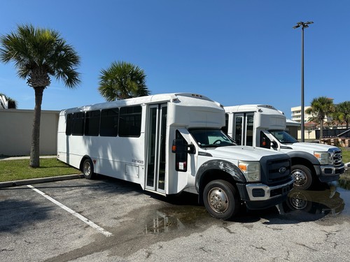 2015 Ford F-550 Cutaway Shuttle Bus, 29-seat Champion Body