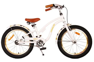 Volare Miracle Cruiser Kinderfahrrad - Mädchen - 18 Zoll - Weiß - - Bild 1 von 4