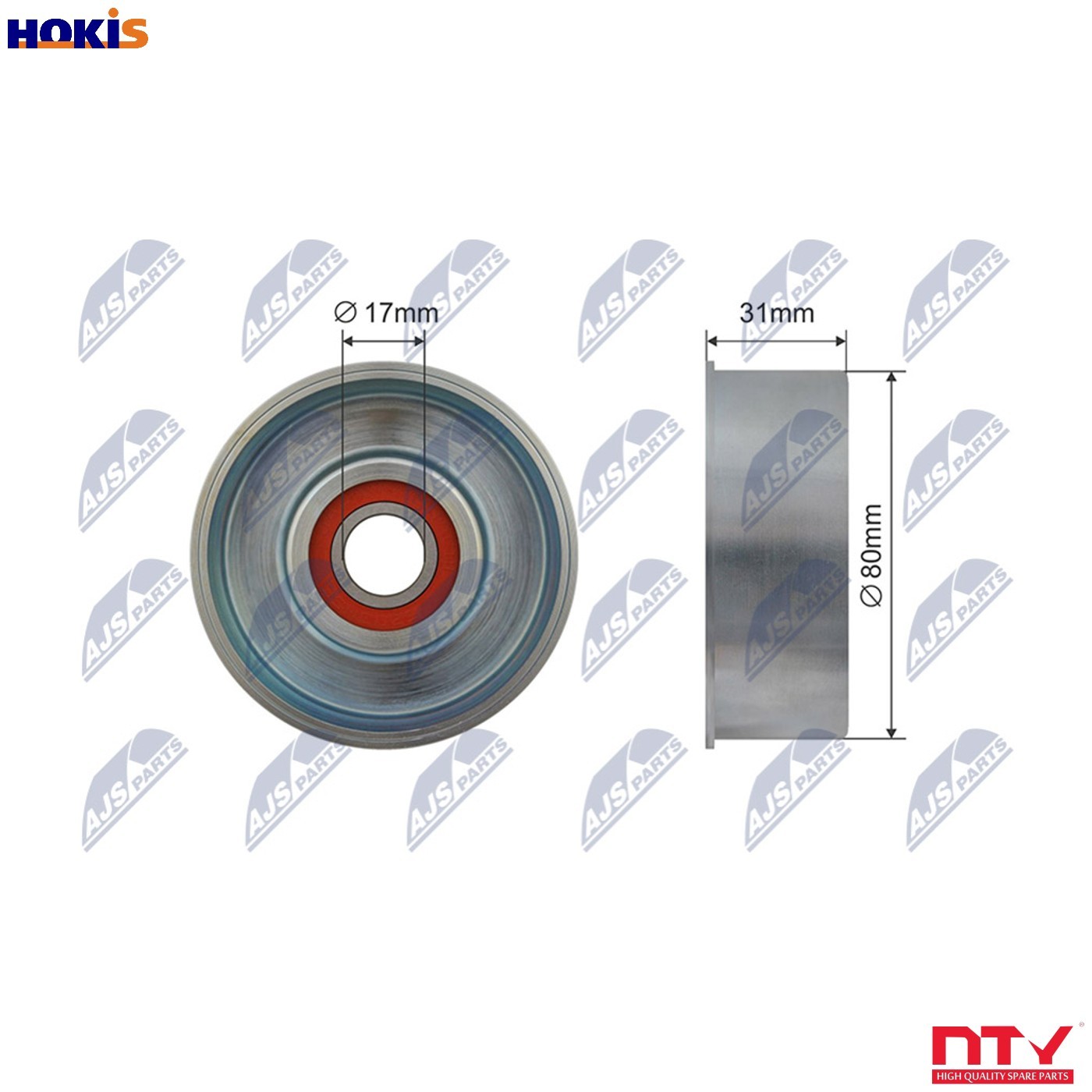 TENSIONER PULLEY VRIBBED BELT RRK-NS-003 FOR INFINITI RENAULT NISSAN 4.5L FX - Image 4