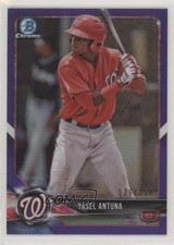2018 Bowman Chrome Prospects Purple Refractor 136/250 Yasel Antuna #BCP173 1u6