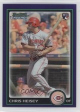 2010 Bowman Draft Chrome Purple Refractor Chris Heisey #BDP49 2u3