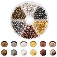 PH PandaHall 420pcs 5mm Round Spacer Beads, 6 Colors 6 -