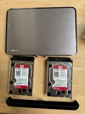 8TB QNAP HS-210 Silent NAS Network Attached Storage - WORKING USED