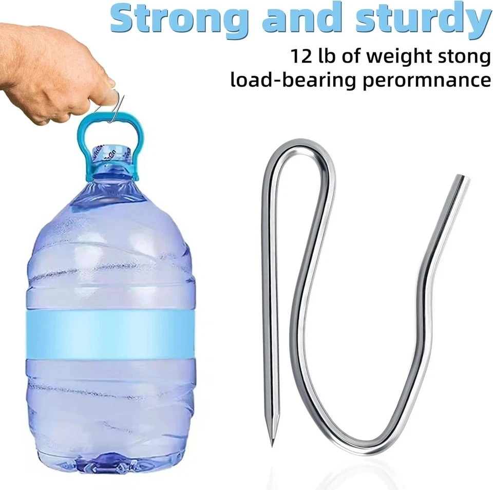 Ganchos para cortinas pasadores, ganchos para cortinas de acero inoxidable de 1,2 pulgadas, pasador Foto 4 de 4