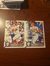 2022 Bowman Base Luke Williams, And Matt Vierling Rookie Cards.