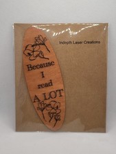Bookmark, Wooden Engraved