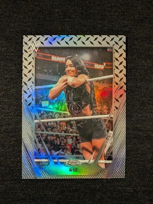 2026 Topps Chrome WWE AJ Lee #105 Diamond Plate Refractor 