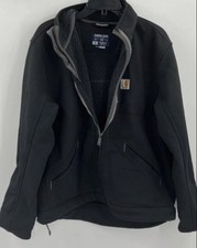 Carhartt Super Dux Mens Black Relaxed Fit Full-Zip Jacket Size M NWOT
