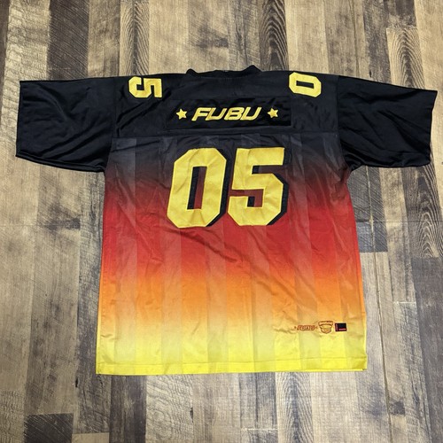 Camiseta deportiva vintage FUBU Sport 05 Sunset Y2K años 2000 degradada XXL - Imagen 8 de 8