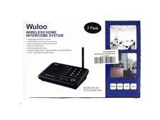 Wuloo FM Intercom System WL666 Long Range Wireless VOX, GROUP, MONITOR Black NEW