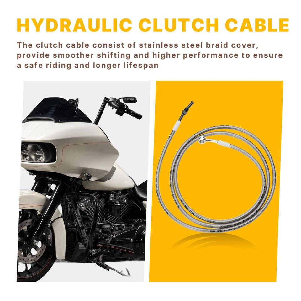 Kit de cable extendido Harley para Touring Street Glide 2017-2020 barra de 12" sin ABS Foto 4 de 4