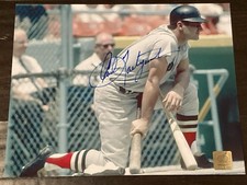 Carl Yastrzemski , Autographed signed 8x10 Photo . with COA. HOF