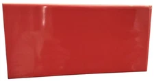 Vtg Bold Red Gloss Ceramic Subway Tile - 4 x 8" For Restoration and/or Projects!