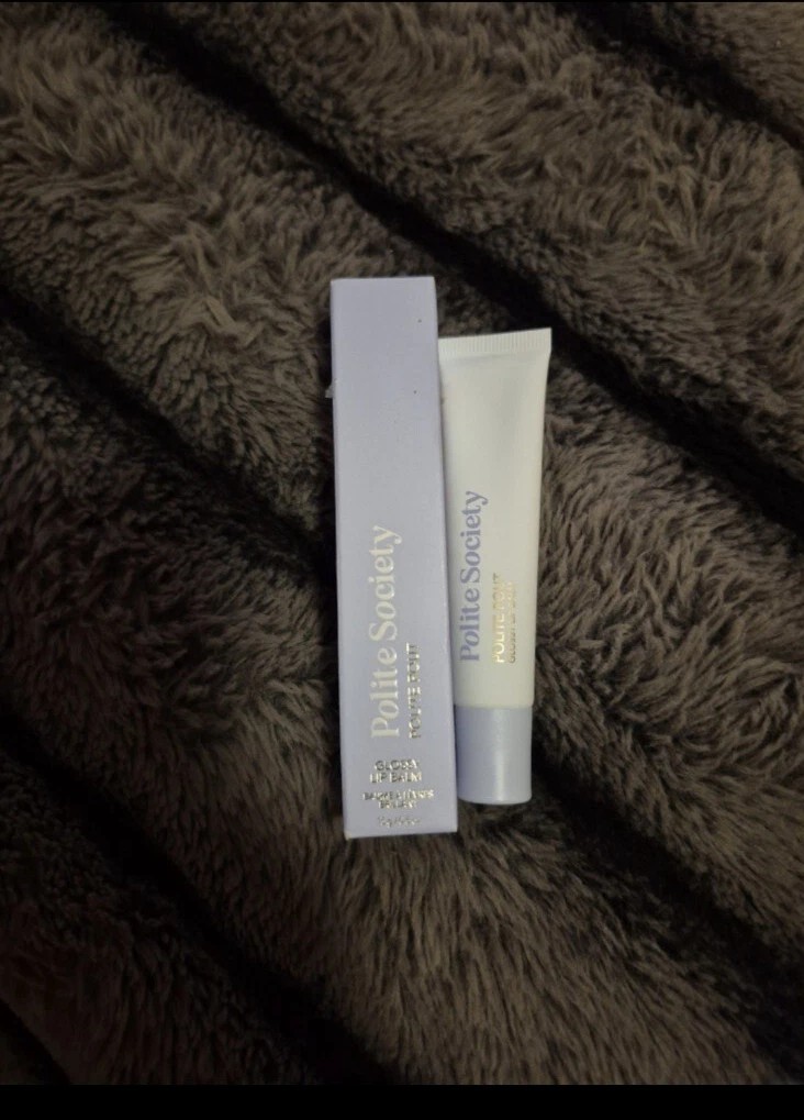 POLITE SOCIETY POLITE POUT GLOSSY LIP BALM COCONUT CREAM
