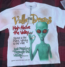VALE USA 1997 Valley Dreams Graphic Tee XXXL White Green Red Yellow Men's