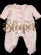  1052 Little me bows floral romper Girls 3 Months