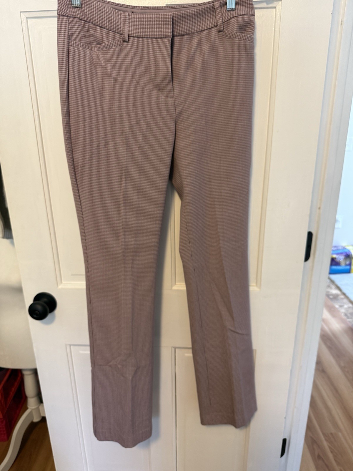 Express Columnist Barely Boot Pink Houndstooth Pr… - image 1