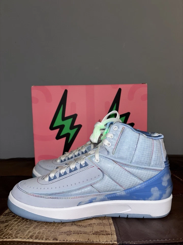 Size 7 - Jordan 2 Retro x J. Balvin Blue 2022 - Image 3 of 4