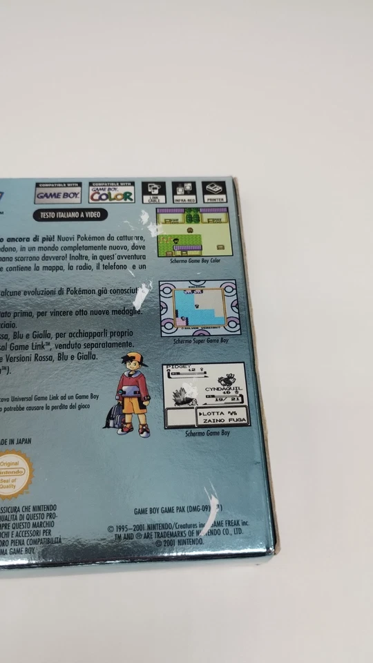 Gioco Pokémon Versione Argento Nintendo Game Boy Color 2001 Gameboy - Immagine 2 di 4