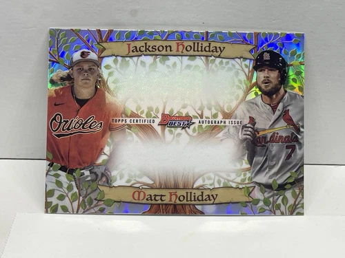 Jackson & Matt Holliday Family Tree 2023 Bowman’s Best Error Missing Autos!