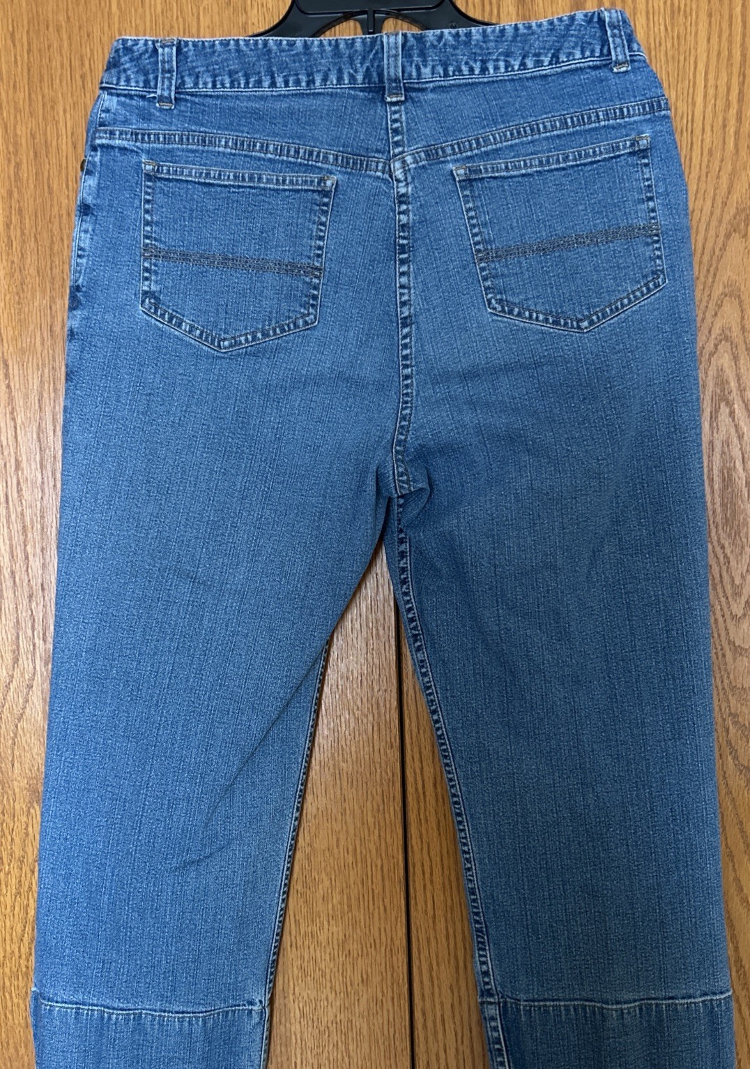 Van Heusen Jeans Capri Crop Stretch Denim Blue Cotton Blend Women's Sz. 12 thumbnail 2