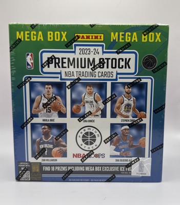 2023-24 Panini Hoops Premium Stock NBA Basketball Mega Box-Free Shipping.